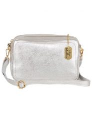 Anna Morellini Skórzana torebka "Pippa" w kolorze srebrnym - 25 x 16 x 6 cm rozmiar: onesize. Szare torebki klasyczne damskie Anna Morellini, bez wzorów, z materiału, bez dodatków. Za 217.99 zł.