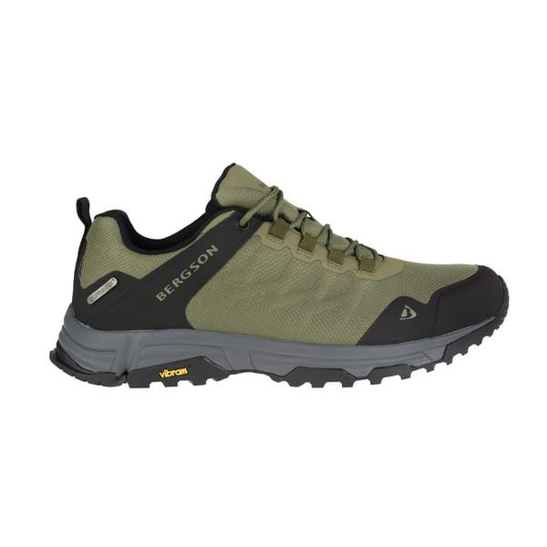 Buty trailowe Hadjer 1 low stx. Zielone buty trekkingowe męskie Bergson, bez zapięcia, do biegania. Za 383.00 zł.