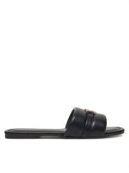 MEXX Klapki R24SS944932 Czarny. Czarne klapki damskie Mexx, bez wzorów, z materiału, bez obcasa. Za 139.99 zł.