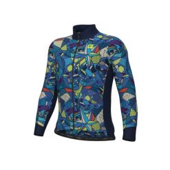 Bluza rowerowa męska Alé Cycling Solid Over. Niebieskie bluzy sportowe męskie ALÉ CYCLING, bez wzorów, bez kołnierzyka, bez ramiączek. W wyprzedaży za 411.99 zł.