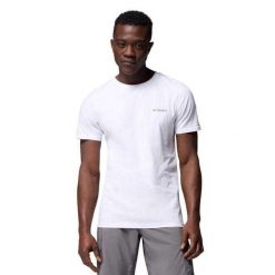 T-shirt Męski Z Nadrukiem Na Plecach Rapid Ridge. Białe t-shirty męskie Columbia, m, bez wzorów, bez kołnierzyka. Za 145.99 zł.