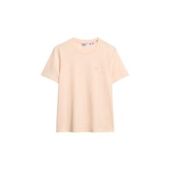 Koszulka damska Superdry Essential Logo Slub. Brązowe t-shirty damskie Superdry., s, bez wzorów, z bawełny, bez kołnierzyka. Za 127.50 zł.