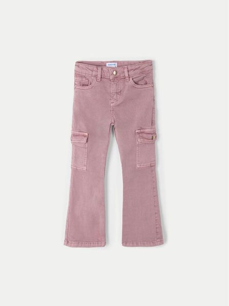 Mayoral Jeansy 4543 Różowy Regular Fit. Czerwone spodnie dziewczęce Mayoral, z bawełny. Za 99.99 zł.