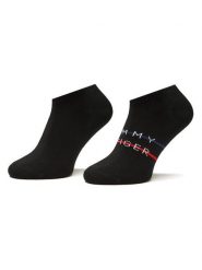 Tommy Hilfiger Skarpety krótkie 701222188 Czarny. Czarne skarpetki męskie Tommy Hilfiger, bez wzorów, z bawełny. Za 39.99 zł.