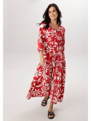 Aniston Sukienka w kolorze czerwono-białym rozmiar: 44. Czerwone sukienki damskie Aniston, bez wzorów, z wiskozy, bez kołnierzyka, bez ramiączek, maxi. Za 217.99 zł.