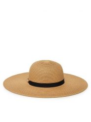 DeeZee Kapelusz DK24040907 Beżowy. Brązowe kapelusze damskie DeeZee, bez wzorów, z tworzywa sztucznego. Za 59.99 zł.
