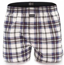 Męskie Bokserki Bawełniane - Pako Jeans - w Kratę. Bokserki męskie Pako Jeans, bez wzorów, z bawełny. Za 33.00 zł.