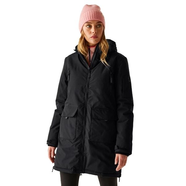 Womens/Ladies Gwynn Izolowana Kurtka Wodoodporna. Zielone kurtki damskie Regatta, m, z aplikacjami, z materiału, z kapturem. Za 274.99 zł.