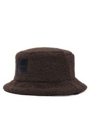Calvin Klein Kapelusz All-Over Sherpa W/ Patch Bucket LV04F5097G Brązowy ciemny. Brązowe kapelusze damskie CALVIN KLEIN, bez wzorów, z poliesteru. Za 189.99 zł.