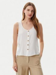 Vero Moda Top Bumpy 10325830 Biały Standard Fit. Białe topy damskie Vero Moda, xs, bez wzorów, z wiskozy, bez kołnierzyka. Za 79.99 zł.