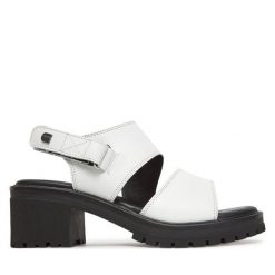 Sandały G-Star Raw. Białe sandały damskie G-Star Raw, bez wzorów, bez obcasa, na słupku. Za 259.99 zł.