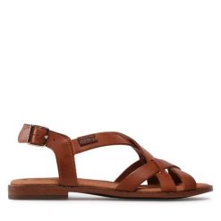 Sandały Pikolinos. Brązowe sandały damskie Pikolinos, bez wzorów, bez obcasa, na płaskiej podeszwie. Za 429.99 zł.