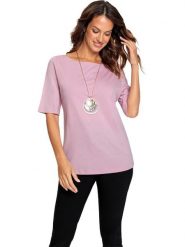 WITT WEIDEN Koszulka w kolorze jasnoróżowym rozmiar: 42. Różowe bluzki damskie WITT WEIDEN, bez wzorów, bez kołnierzyka, bez ramiączek. Za 47.94 zł.