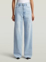 G-Star Dżinsy - Loose fit - w kolorze błękitnym rozmiar: W28/L32. Niebieskie jeansy damskie G-Star, z podwyższonym stanem. Za 349.95 zł.