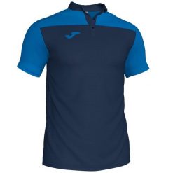 Koszulka polo do tenisa męska Joma Hobby II. Niebieskie koszulki polo męskie Joma, l, bez ramiączek, do piłki nożnej. Za 131.80 zł.