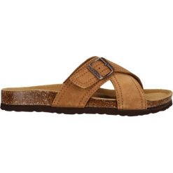Skórzane sandały dla kobiet Cruz Tellian Cork. Brązowe sandały damskie CRUZ, bez wzorów, z materiału, bez obcasa. Za 255.00 zł.