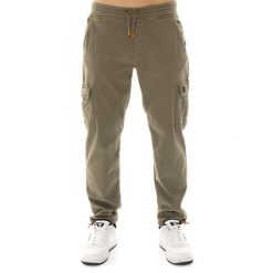 Spodnie dresowe z kieszenie na co dzień na siłownię. Zielone spodnie sportowe męskie LEONE 1947 APPAREL, z bawełny. W wyprzedaży za 134.57 zł.