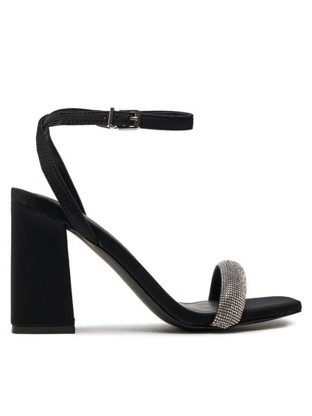 ONLY Shoes Sandały Onlalyx 15319150 Czarny. Czarne sandały damskie ONLY Shoes, bez wzorów, z materiału, bez obcasa, na słupku. Za 169.99 zł.