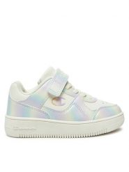 Champion Sneakersy RD18 PEARL G PS LOW S32946-WW002 Srebrny. Szare buty sportowe dziewczęce CHAMPION, bez wzorów, z tworzywa sztucznego, bez zapięcia. Za 179.99 zł.