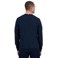 Bluza Le Coq Sportif Heritage SP N°1. Niebieskie bluzy sportowe męskie Le Coq Sportif, bez wzorów, z materiału, casualowe, bez kołnierzyka, bez ramiączek. Za 191.99 zł.