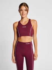 Biustonosz dla kobiet Hummel Mt Flash Sports. Brązowe biustonosze sportowe damskie HUMMEL, bez wzorów, z elastanu. Za 209.95 zł.