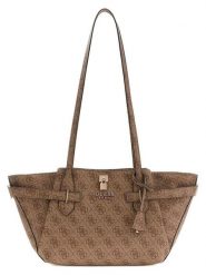 Guess Torebka w kolorze jasnobrązowym - 38 x 18 x 4 cm rozmiar: onesize. Brązowe torebki klasyczne damskie Guess, z aplikacjami, z materiału, bez dodatków. Za 404.99 zł.