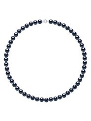 Pearline Naszyjnik z perłami w kolorze granatowym - dł. 50 cm rozmiar: onesize. Niebieskie naszyjniki damskie Pearline, złote. Za 1,565.99 zł.