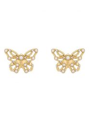 Guess Kolczyki JUBE06 123JW Złoty. Żółte kolczyki damskie Guess, ze stali. Za 228.99 zł.