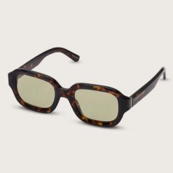 Okulary Kapten & Son Biarritz Zielone. Zielone okulary przeciwsłoneczne męskie KAPTEN & SON, z materiału. Za 507.56 zł.