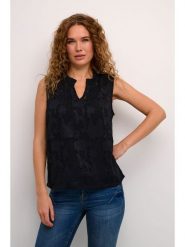 Cream Top w kolorze czarnym rozmiar: 40. Czarne topy damskie Cream, bez wzorów, z koronki, bez kołnierzyka. Za 86.99 zł.