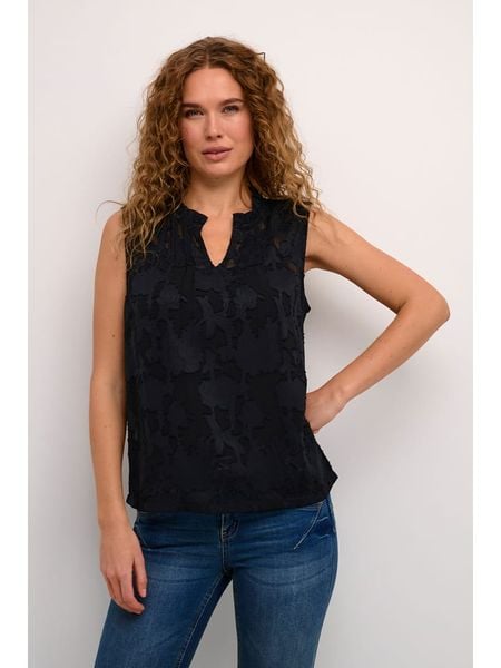 Cream Top w kolorze czarnym rozmiar: 40. Czarne topy damskie Cream, bez wzorów, z koronki, bez kołnierzyka. Za 86.99 zł.