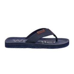Klapki Japonki Męskie WRANGLER Zane Flipflop Men Low 20251044.24H Granatowe niebieskie. Niebieskie klapki i japonki męskie . Za 190.94 zł.
