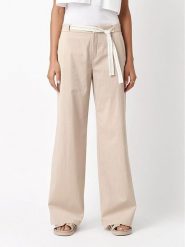 Rosner Spodnie w kolorze beżowym rozmiar: W42/L32. Brązowe spodnie materiałowe damskie Rosner, bez wzorów, z materiału. Za 208.99 zł.