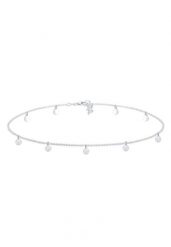 Elli Damski choker Geo Circle Basic Matowy Moneta wykonany ze srebra próby 925 Sterling Silver Naszyjniki 1 ct. Szare naszyjniki damskie Elli, na co dzień, srebrne. Za 213.99 zł.