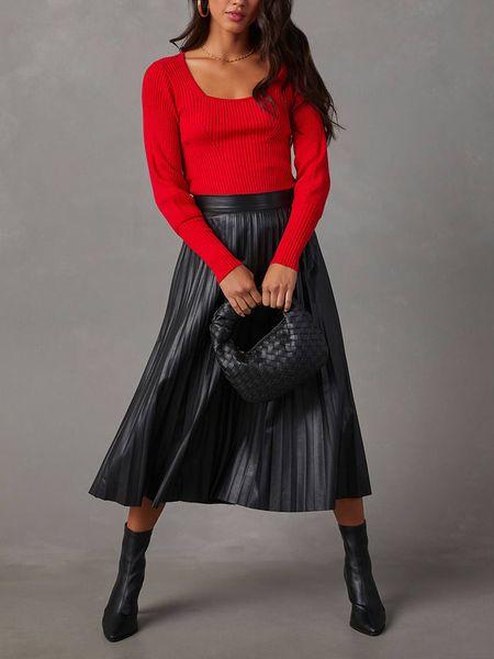 LA Angels Sweter w kolorze czerwonym rozmiar: M. Czerwone swetry klasyczne damskie LA Angels, m, prążkowane, bez kołnierzyka. Za 130.99 zł.