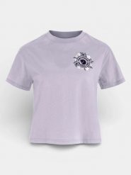 Koszulka bawełniana damska Fjallraven Fjallblomster Logo T-shirt. Fioletowe t-shirty damskie Fjällräven, s, bez wzorów, z bawełny, bez kołnierzyka. Za 214.49 zł.
