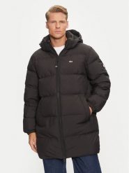 Tommy Jeans Kurtka puchowa Essential DM0DM20466 Czarny Regular Fit. Czarne kurtki męskie Tommy Jeans, m, bez wzorów, z jeansu, bez kaptura. Za 779.99 zł.