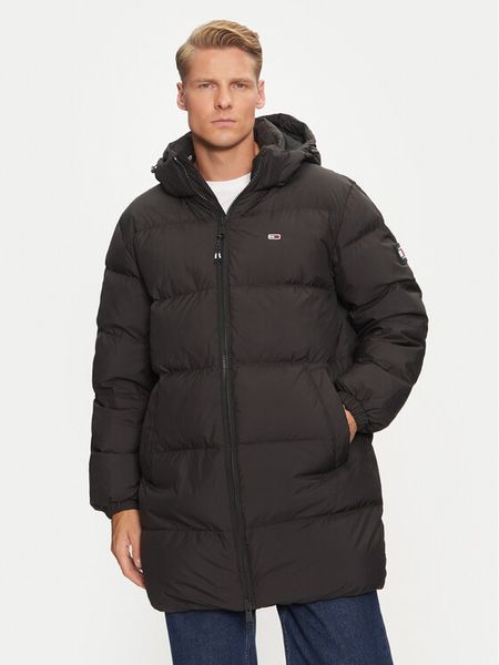 Tommy Jeans Kurtka puchowa Essential DM0DM20466 Czarny Regular Fit. Czarne kurtki męskie Tommy Jeans, m, bez wzorów, z jeansu, bez kaptura. Za 779.99 zł.