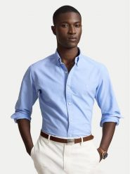 Polo Ralph Lauren Koszula 710805564517 Niebieski jasny Regular Fit. Niebieskie koszule męskie Polo Ralph Lauren, l, bez wzorów, z bawełny, bez kołnierzyka, bez ramiączek. Za 689.99 zł.