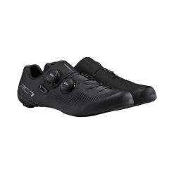 Buty szosowe męskie Shimano SH-RC703. Czarne buty wizytowe męskie SHIMANO, z materiału, bez zapięcia. Za 943.85 zł.