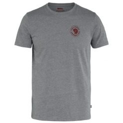 FJALLRAVEN Koszulka męska 1960 LOGO T-SHIRT M Grey Melange-M. Szare t-shirty męskie Fjällräven, m, bez wzorów, z bawełny, bez kołnierzyka. Za 189.99 zł.
