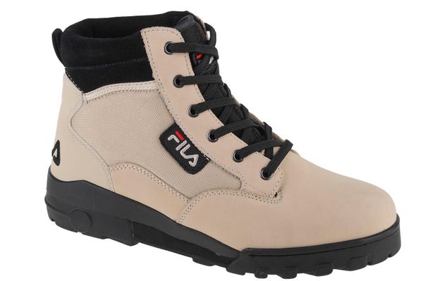 Trapery męskie, Fila Grunge II BL Mid. Brązowe buty zimowe męskie Fila, z materiału, bez zapięcia. Za 399.00 zł.