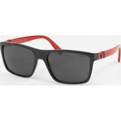 Polo Ralph Lauren - Okulary PH4133. Czarne okulary przeciwsłoneczne męskie Polo Ralph Lauren, z materiału, prostokątne. W wyprzedaży za 399.90 zł.