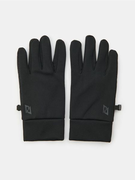 Rękawiczki TOUCHSCREEN - czarny. Czarne rękawiczki męskie Sinsay, bez wzorów. Za 25.99 zł.