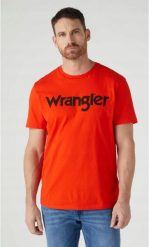 WRANGLER LOGO TEE MĘSKI T-SHIRT KOSZULKA Z NADRUKIEM LOGO W7X1D3R42 112328985. T-shirty męskie Wrangler, m, bez wzorów, bez kołnierzyka. Za 69.99 zł.