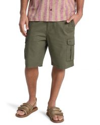 Dla Mężczyzn MW CARGO Zielony. Zielone szorty męskie Quiksilver, bez wzorów, z bawełny. Za 219.99 zł.