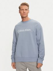 Calvin Klein Bluza Hero Logo K10K112956 Niebieski Comfort Fit. Niebieskie bluzy bez kaptura męskie CALVIN KLEIN, m, z bawełny. Za 249.99 zł.