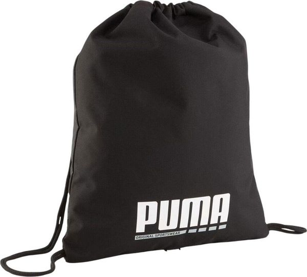 Plecak Sportowe torba worek na buty sportowy szkolny Puma Plus Gym Sack. Czarne plecaki męskie Puma, bez wzorów, z materiału. Za 56.90 zł.