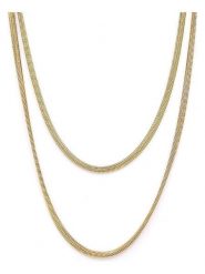 MOODE Naszyjnik "Beatriz" - dł. 42 cm rozmiar: onesize. Żółte naszyjniki damskie MOODE, ze stali. Za 43.99 zł.