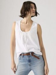 Levi's Top w kolorze białym rozmiar: S. Białe topy damskie Levi's, s, bez wzorów, bez kołnierzyka. Za 104.95 zł.